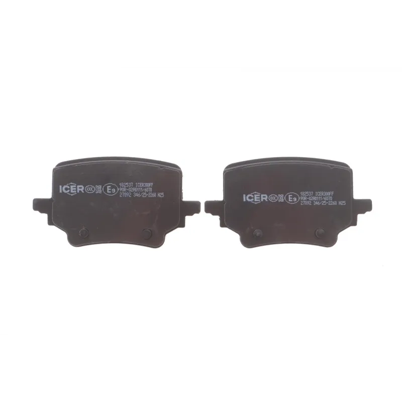 Колодки гальмівні задні ICER 182537 для Audi Q3, Skoda Superb IV, VW Passat B9
