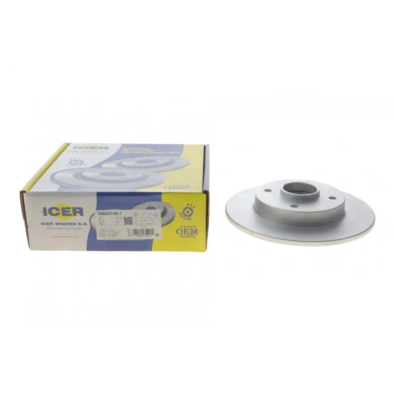 Диск гальмівний (задній) Citroen C3 09-/C4/Peugeot 307/207 04-/208 12- (249х9 (+ABS) (з підшипником)