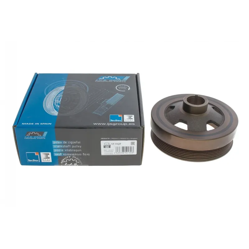 Шків колінвалу IJS GROUP 17-1127 для Mercedes-Benz C-Class W202/W210/W211 2.0-5.0 1997-2007, 6 канавок, Ø152 мм