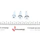 Комплект ланцюга ГРМ Citroen Berlingo/Peugeot Partner 1.6 VTi 09- (ланцюг, натяжник, фазорегулятор)