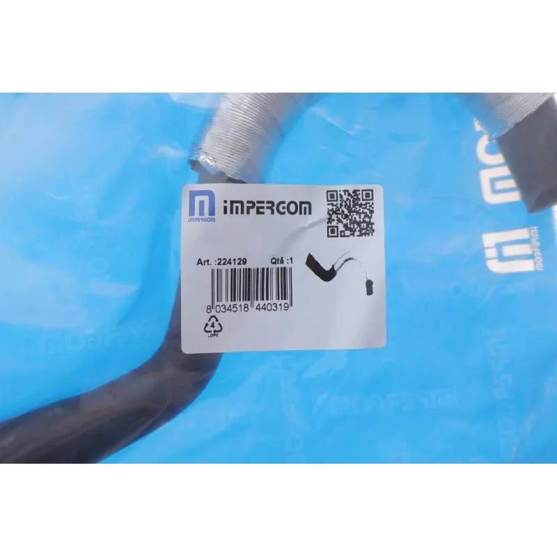 Патрубок радіатора пічки Ford Connect 1.8TDCi 02-13 (з захистом)