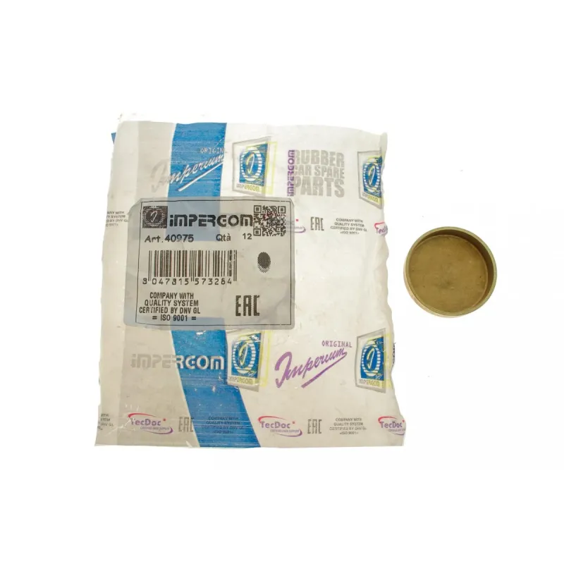 Заглушка блоку циліндрів IMPERGOM 40975 (d=38мм) Латунь/Brass