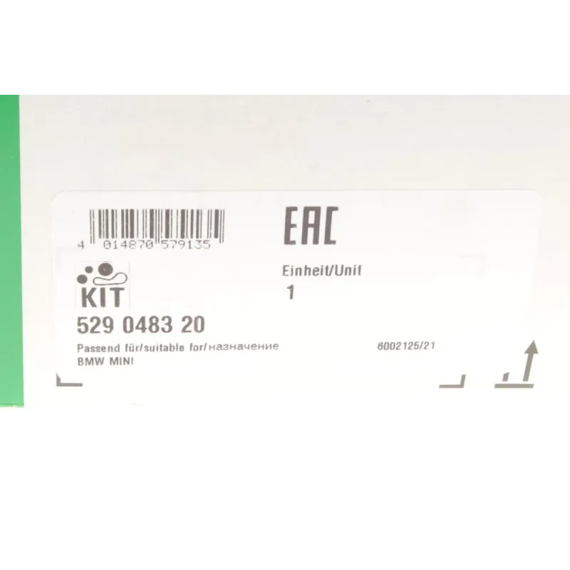 Комплект ременя генератора BMW 5 (F10)/X3 (F25)/X4 (F26) 11-18, (6PK 1003)