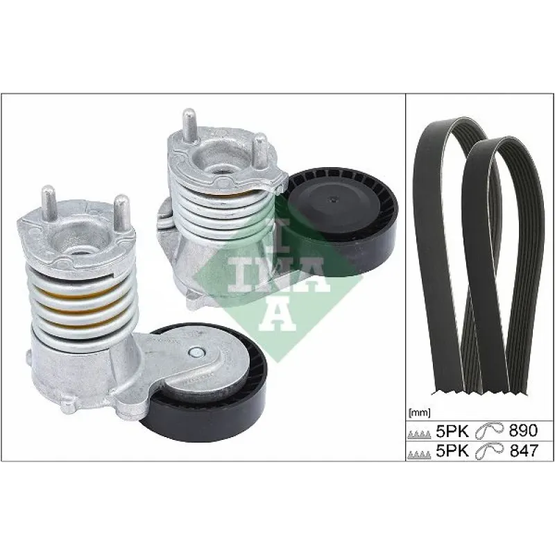 Комплект ременя генератора Ford Kuga I, 2.5, 02/08 - 11/12 , (6DPK1817 + 5PK848)