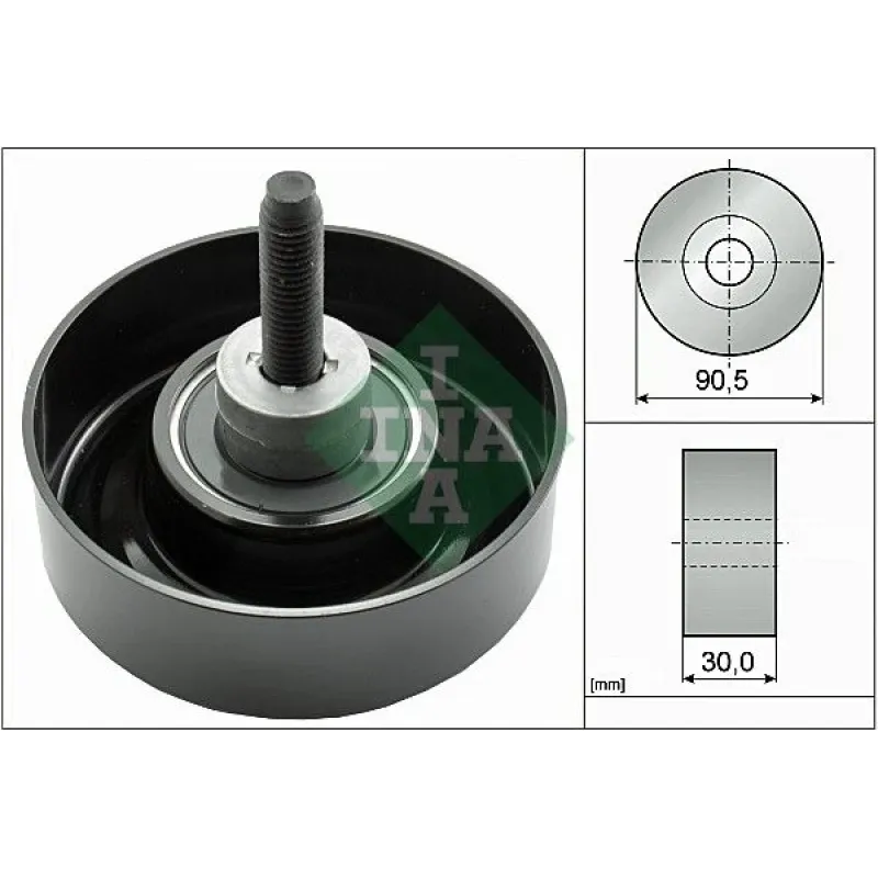 Ролик генератора Ford Connect 1.8D/TDCI 02- (+AC) (паразитний) (90.5x30)
