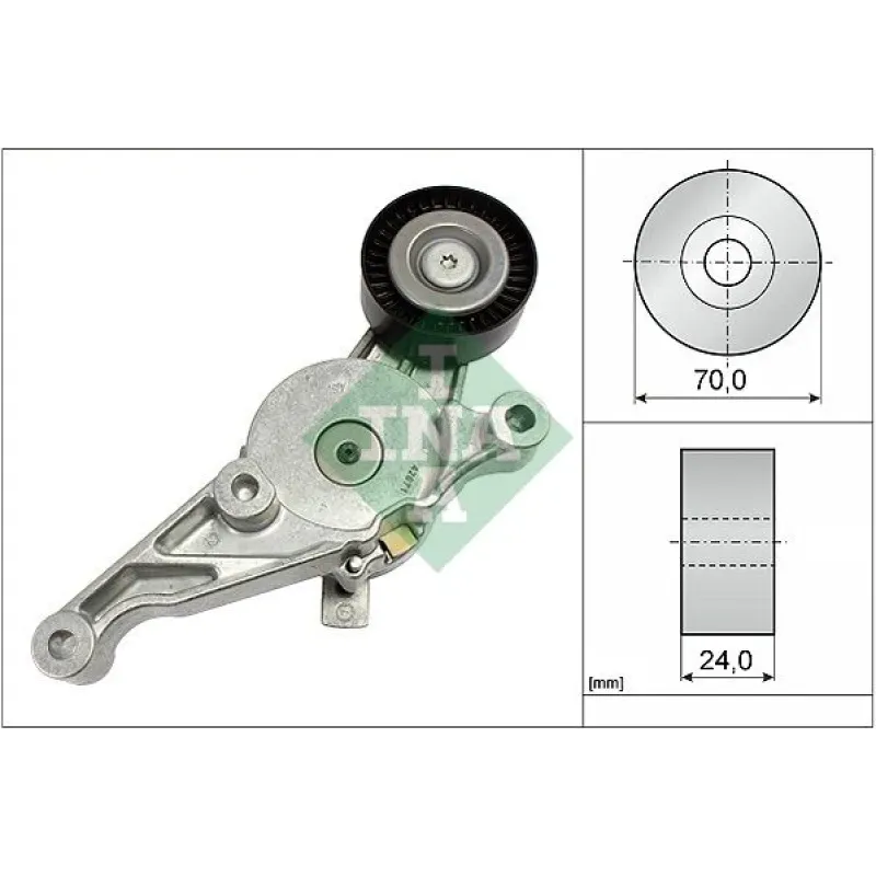 Натяжник ременя генератора VW 1.9/2.0TDI 04-10, (70x24)