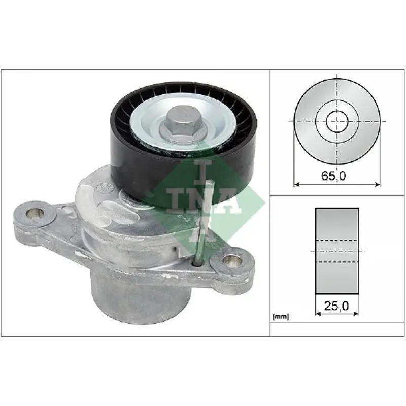 Натяжник ременя генератора INA 534 0427 10 для Citroen C3 II/C4/Berlingo 1.4/1.6 HDi (DV4/DV6) 65x25 мм