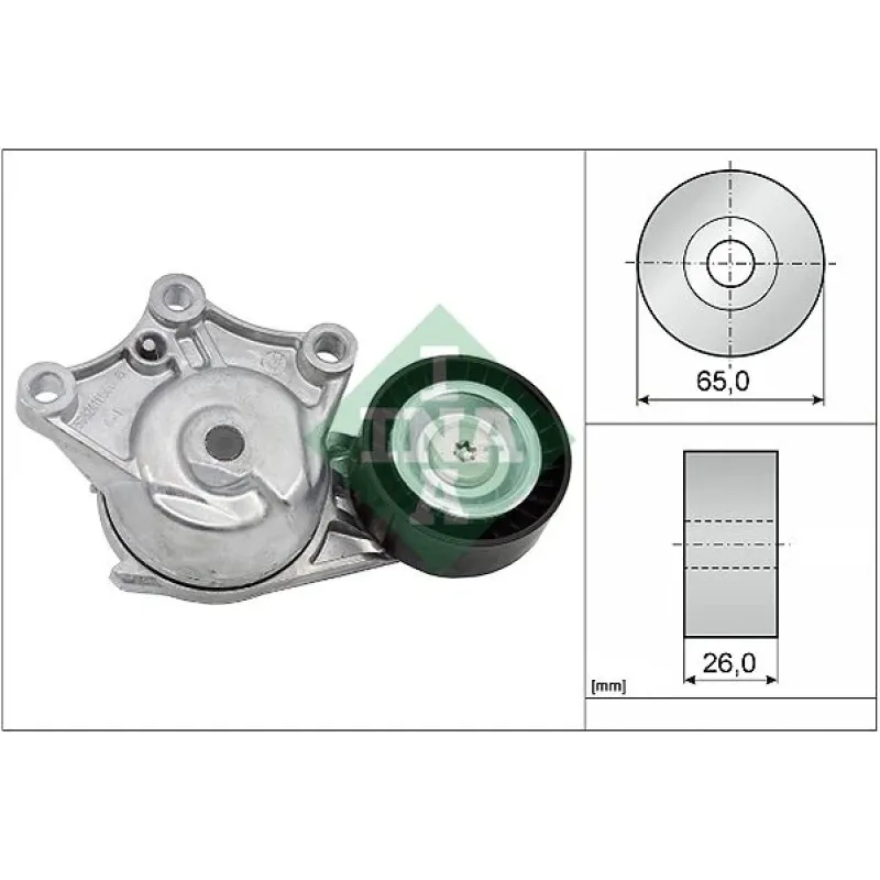 Натяжник ременя генератора Peugeot 2008/208 1.6HDi 12-/Citroen C3 1.4/1.6HDi 09- /C4 Cactus 14-