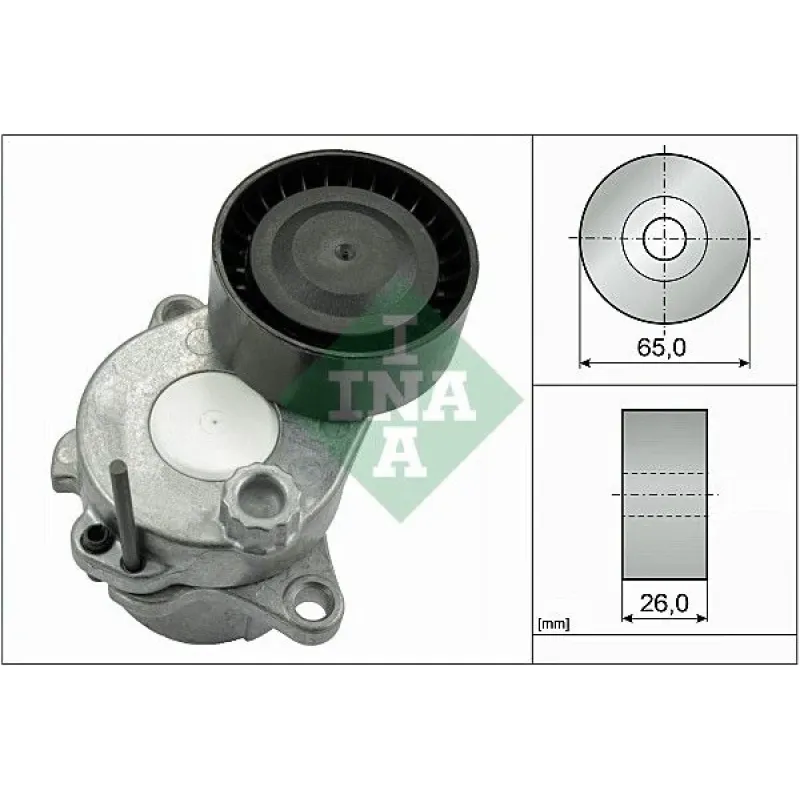 Натяжник ременя генератора INA 534 0592 10 для Mercedes-Benz Vito (W447) OM651 2014-, діаметр 65 мм