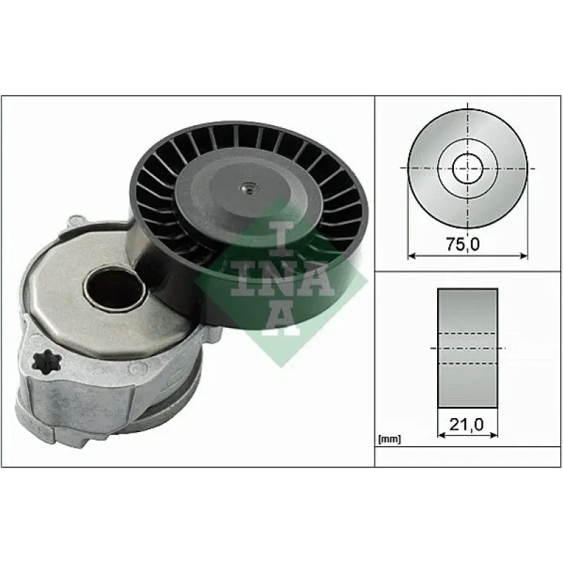 Натяжник ременя генератора Ford Mondeo/Volvo V50/V60/V70/S80 2.4/2.5D 06-