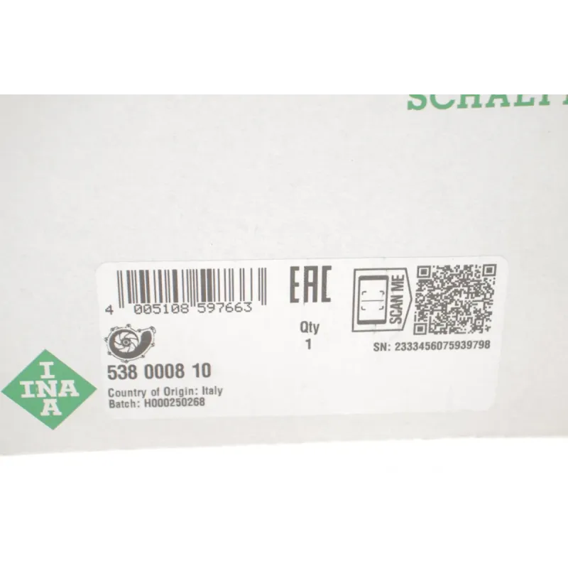Помпа води Fiat Scudo/Ducato/Citroen Jumpy/Berlingo 1.9D/2.0HDi