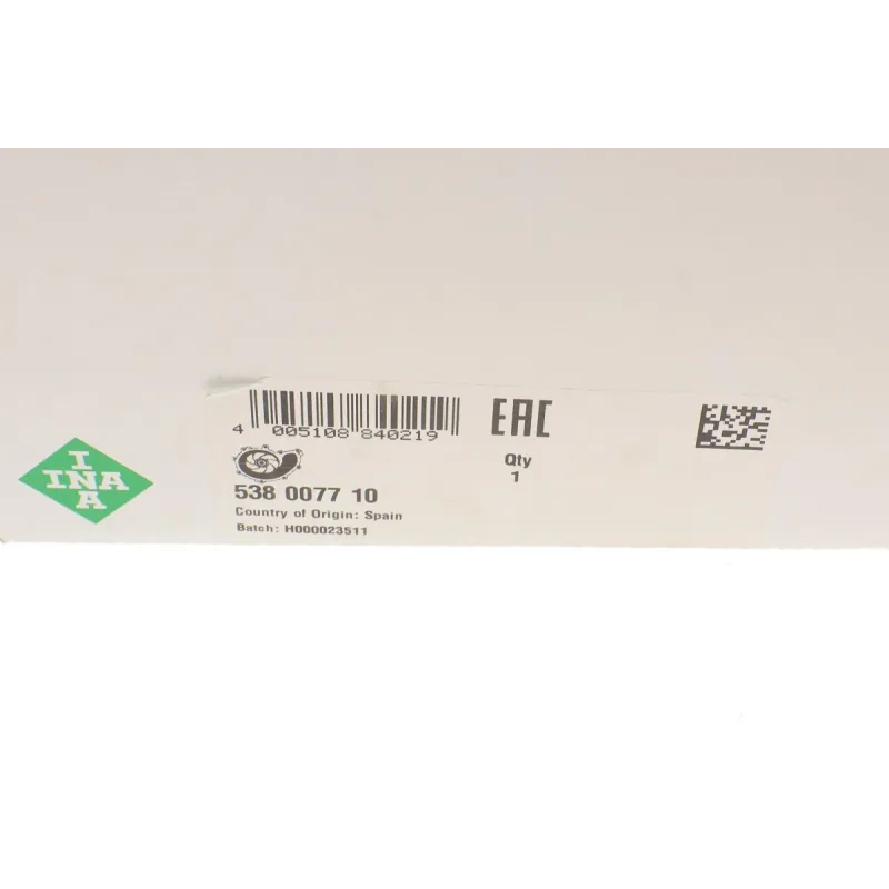 Помпа води INA 538007710 для Citroen Jumper/Peugeot Expert 2.0 BlueHDi 2015-, 19 зубців
