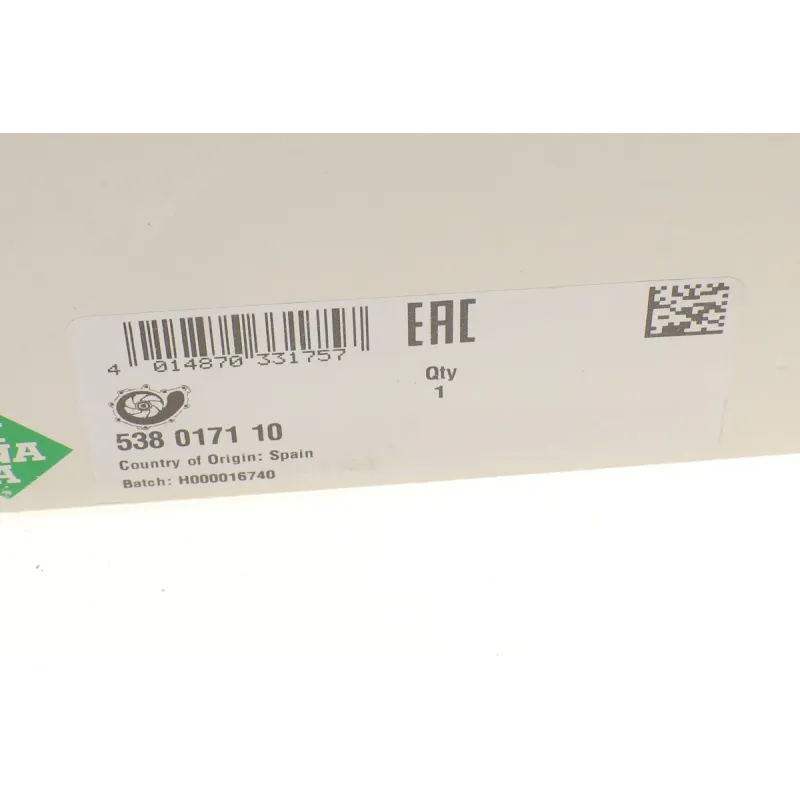 Помпа води INA 538 0171 10 для BMW 3 (E46/E90-E92) 318d/320d/325d, 5 (E60/E61) M47/M57/N47