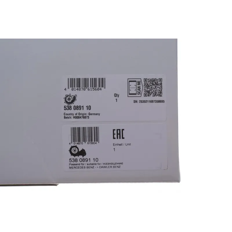 Помпа води MB GLA-Class (X156) 180/200/220/250 4-matic, 13-, M270.910/920