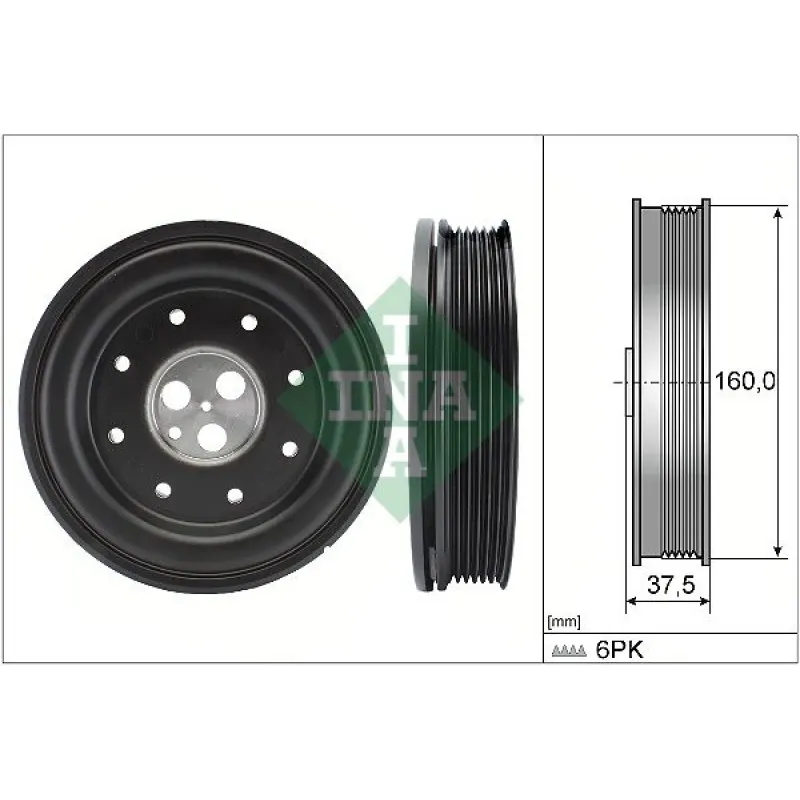 Шків колінвалу Ford Transit 2.0DI/2.0TDCI 00-