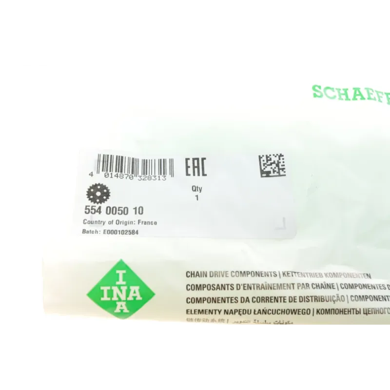 Зірочка розподільного валу INA 554 0050 10 для Mercedes-Benz A-Class W168 1997-2004 (36 зубців)
