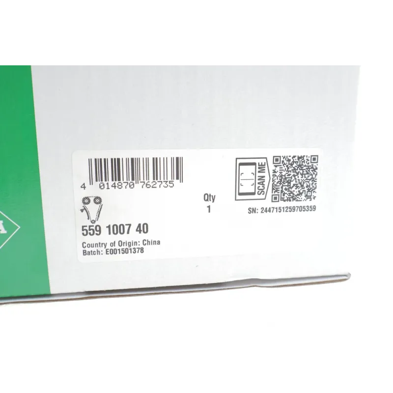 Комплект ланцюга ГРМ INA 559 1007 40 для BMW 1 (F20/F21), 2 (F45/F46), 3 (F30/F31), X1 (F48), X2 (F39), i8 (I12) 2014-2021