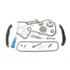Комплект ланцюга ГРМ VW Golf V/VI 1.4TSI 10/03-, 90/118kw (z=130/18-18/36/36), ланцюг INA