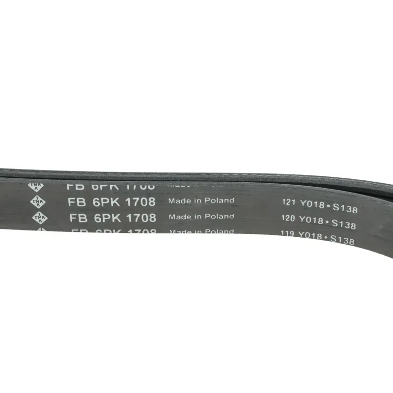 Ремінь генератора INA 6PK1708 для Citroen Berlingo, Peugeot Partner 1.6HDI, Fiat Scudo 1.6D, 1708 мм