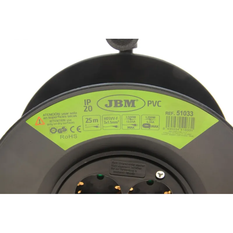 Подовжувач електричного кабелю на котушці JBM 51033 (25м)