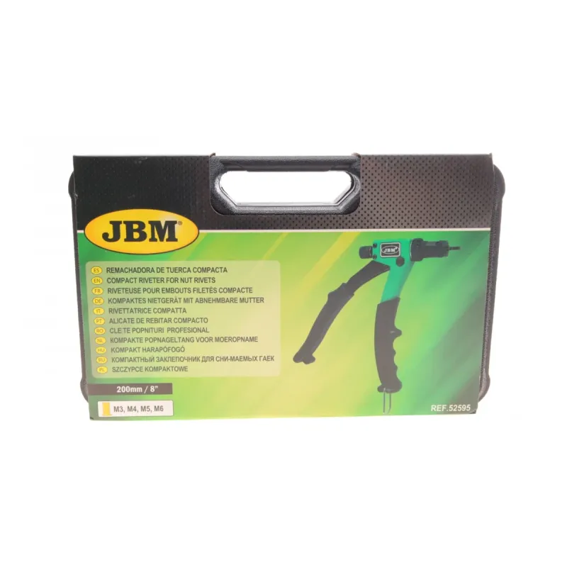 Заклепник компактний JBM 52595 для гайок M3/M4/M5/M6, 200mm/8