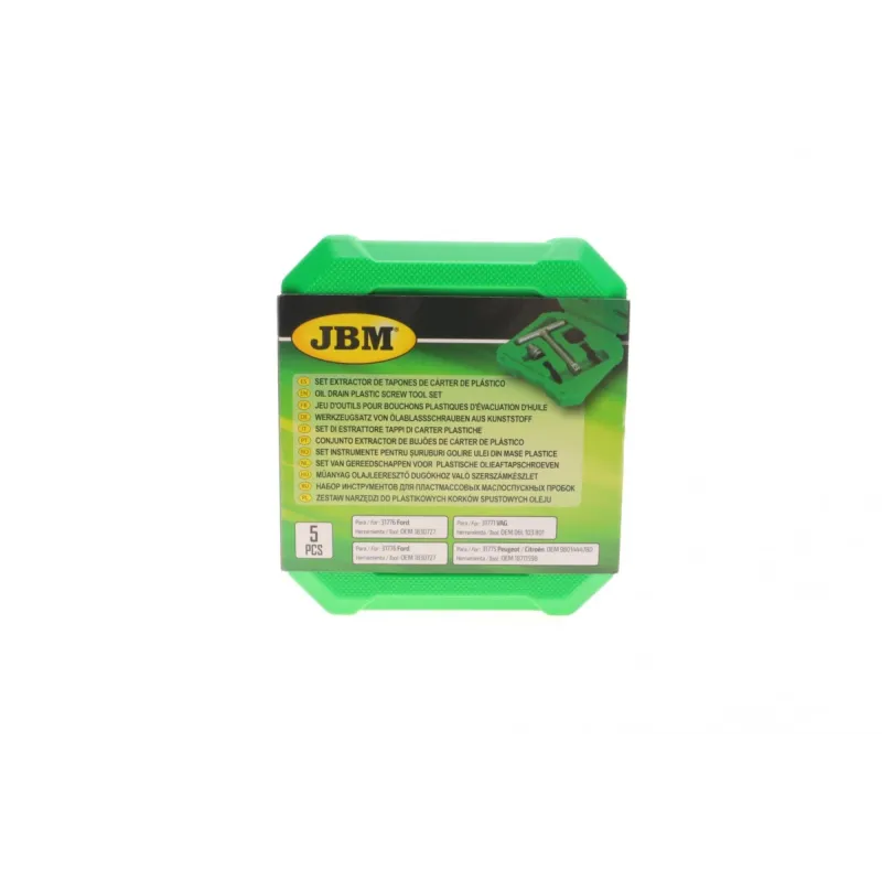 Набір інструментів для заміни оливозливних корок JBM 53473
