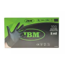 Купити Рукавички нітрилові JBM 54153 XL 100 шт. 5 mil (чорні) | KovelAutoHub