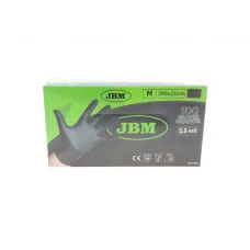 Рукавички нітрилові JBM 54155 (M) 100 шт. 3,5 mil чорні