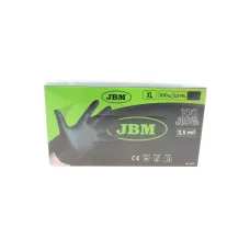 Рукавички нітрилові JBM 54157 XL 100 шт. 3,5 mil чорні