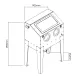 Піскоструминний апарат JBM 54341, 220 л, 100-240B, 860x560x560 мм