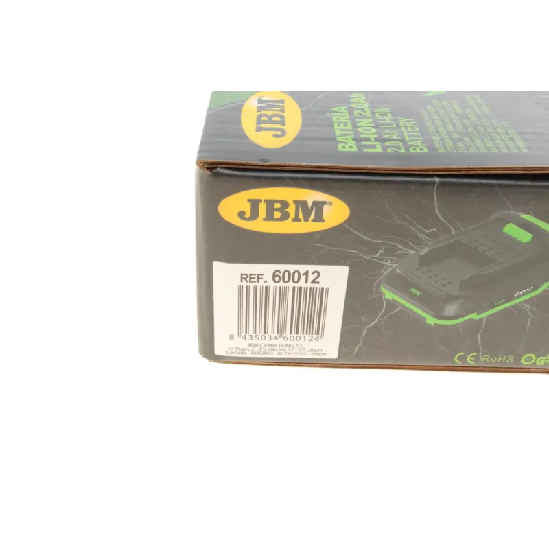Акумулятор JBM 60012 для електричного ударного ключа 2.0Ah