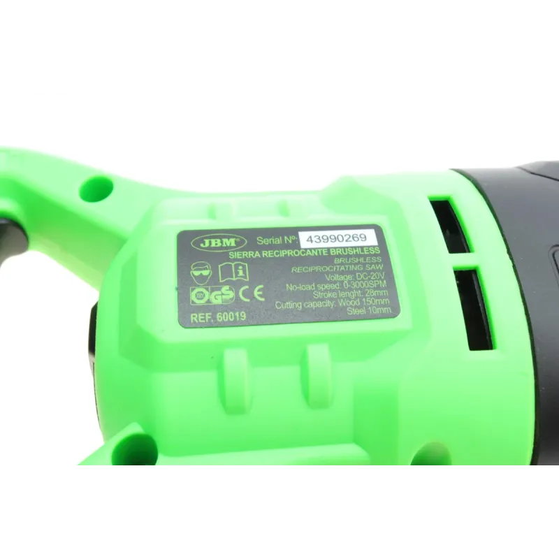 Шабельна пила 4.0Ah Li-ion 2x + зарядка 20V