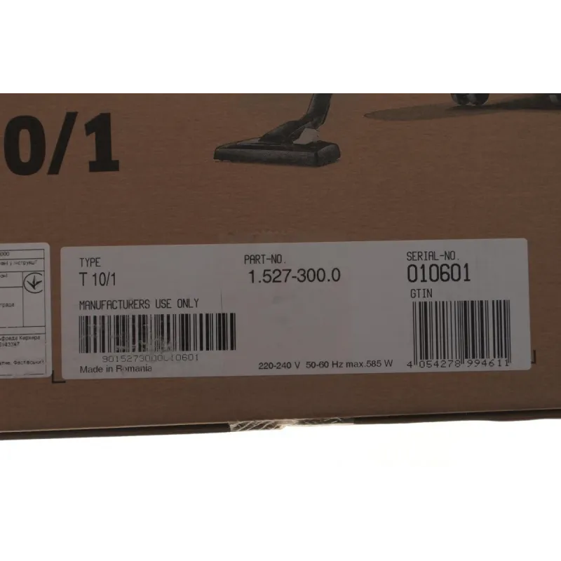 Пилосос для сухого прибирання KAERCHER T 10/1 1.527-300.0