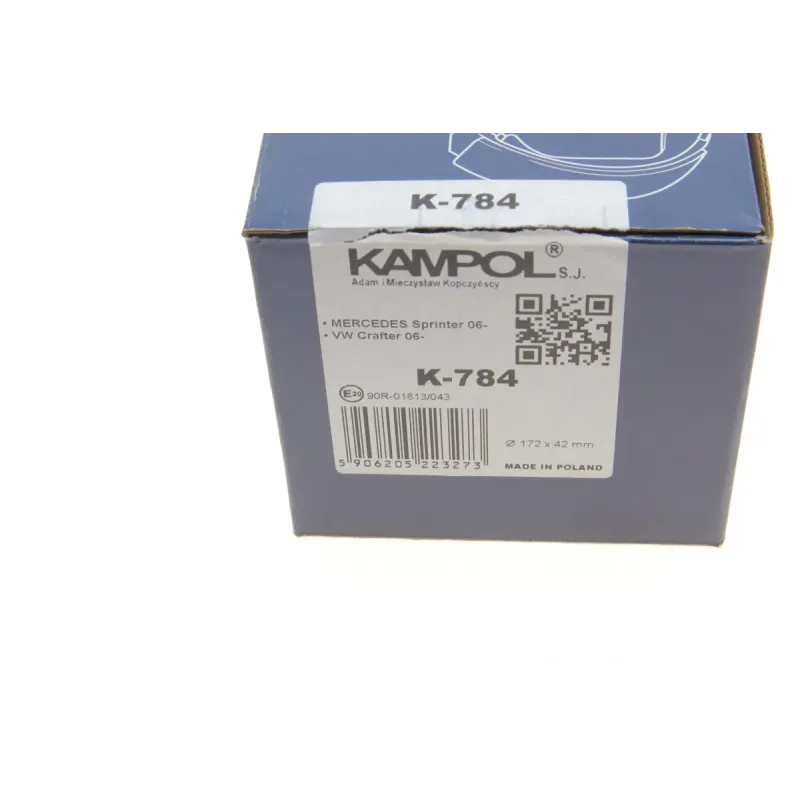 Колодки ручника MB Sprinter 509-519 06- (172x42)