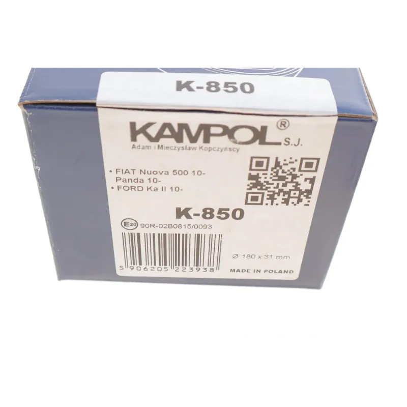 Колодки гальмівні задні KAMPOL K-850 для Fiat Panda, Ford Ka 1.1-1.4 (барабанні) 180x32 мм