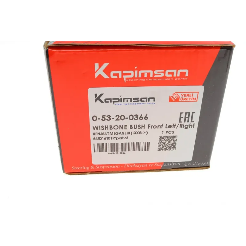 Сайлентблок важеля KAPIMSAN 0-53-20-0366 задній для Renault Scenic III/Megane III 2008-, гідроопора, 80x14x65 мм