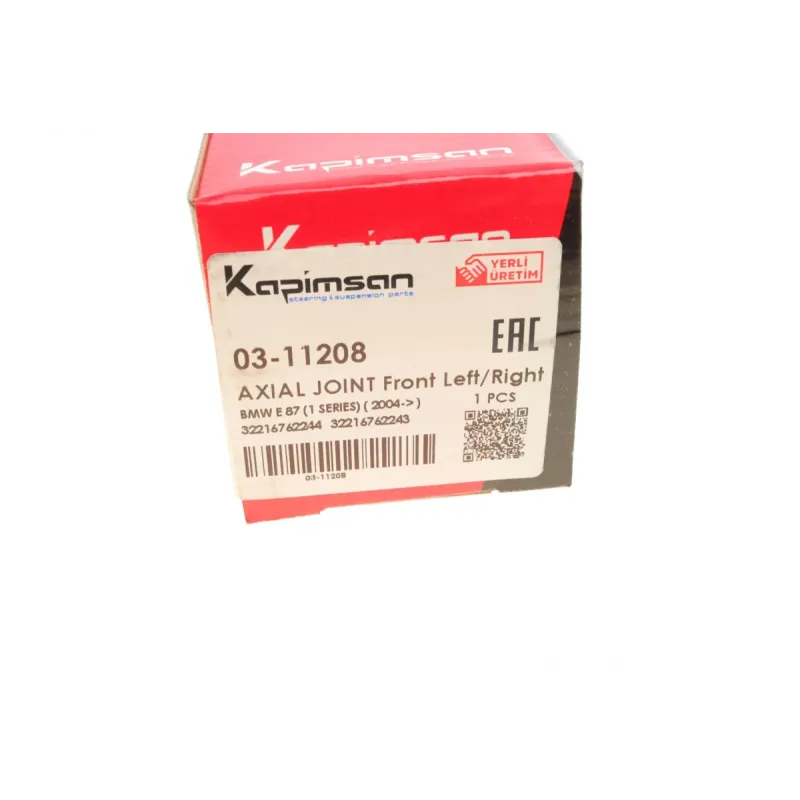 Тяга рульова KAPIMSAN 03-11208 для BMW 1 (E81/E82/E87/E88) / 3 (E90/E91/E92/E93) / X1 (E84) 2004-2015, L=262mm