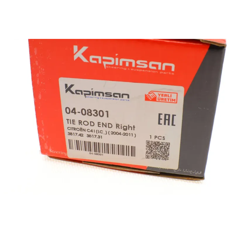 Наконечник рульової тяги правий KAPIMSAN 04-08301 для Citroen Xantia, C4, Peugeot 206, 307