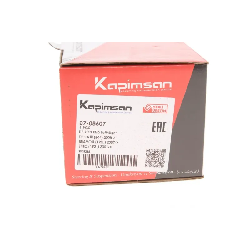Наконечник рульової тяги KAPIMSAN 07-08607 для Fiat Bravo II, Stilo, Lancia Delta III