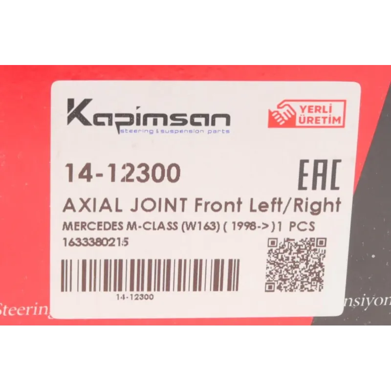 Тяга рульова KAPIMSAN 14-12300 для Mercedes-Benz M-Class W163 1998-2005 (L=176mm, M16x1,5RHT)