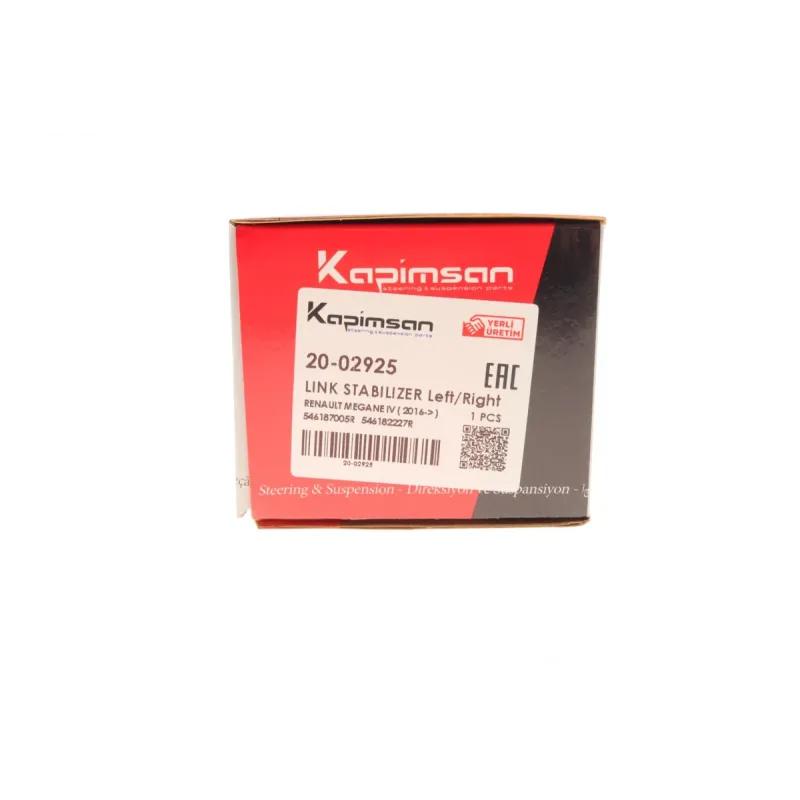 Тяга стабілізатора переднього KAPIMSAN 20-02925 для Renault Megane IV, Scenic IV 2015-, L=274mm
