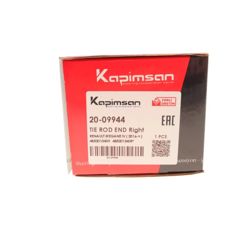 Наконечник рульової тяги правий KAPIMSAN 20-09944 для Renault Espace V, Megane IV, Talisman L=210mm