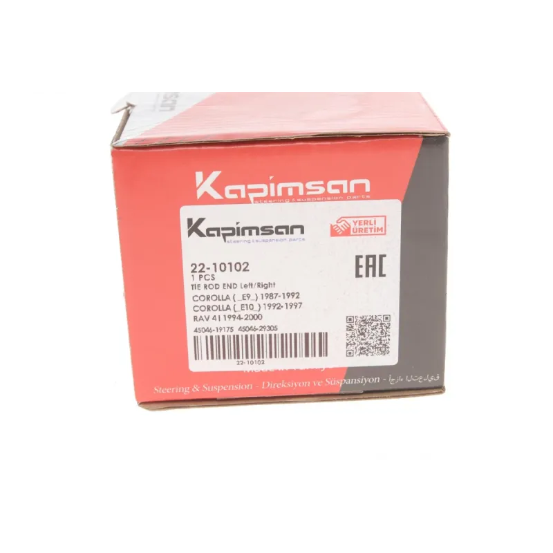 Наконечник рульової тяги KAPIMSAN 22-10102 для Toyota Camry, Carina, Celica, Corolla