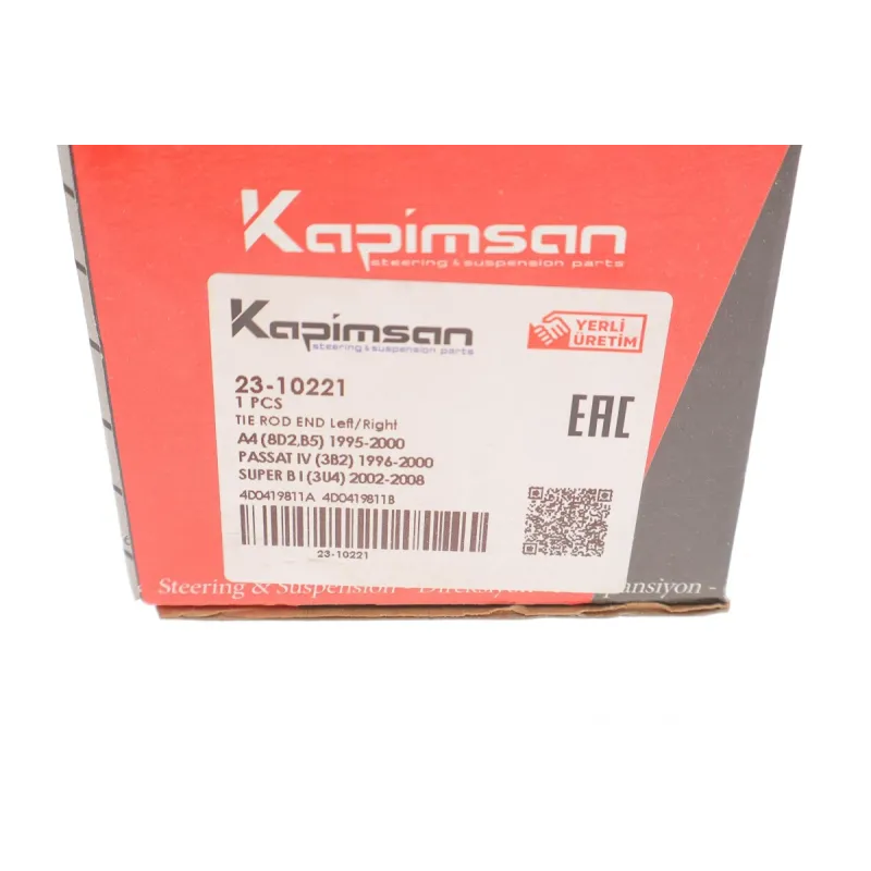 Наконечник рульової тяги KAPIMSAN 23-10221 для Audi A4 B5, VW Passat B5, 1994-2005