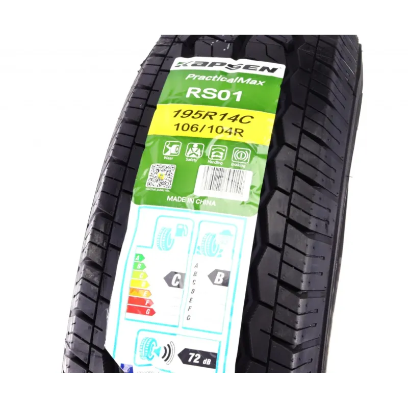 Шина літня KAPSEN DurableMax RS01 195R14C 106/104T