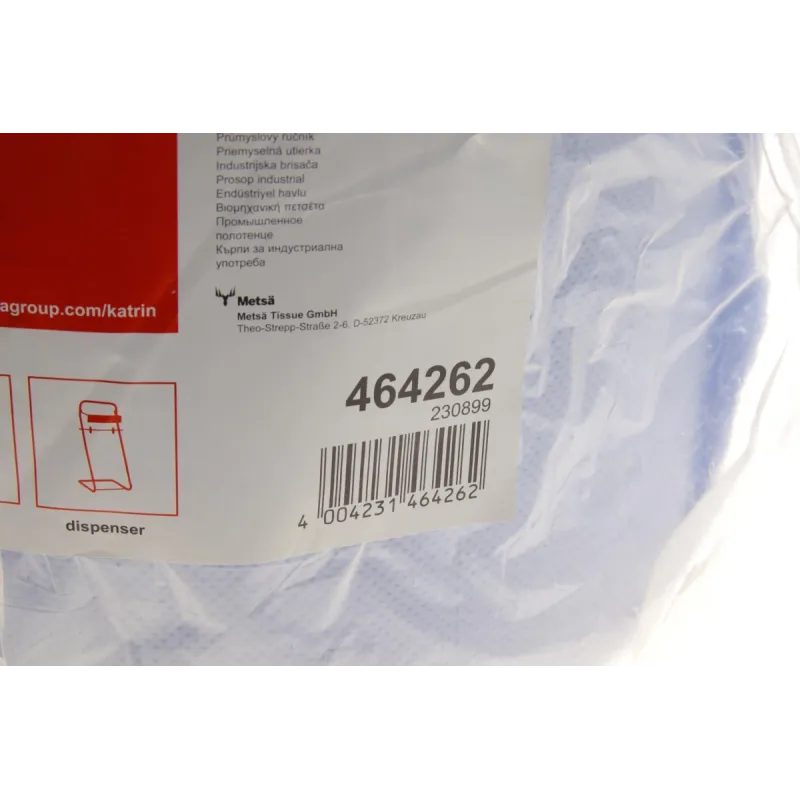 Папір для протирання поверхонь KATRIN Classic Industrial XXL3 3 шари/1000 отр.(36х38см) блакитний 464262