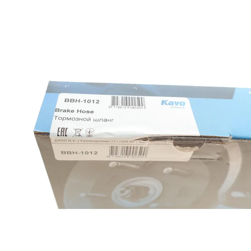 Шланг гальмівний передній KAVO PARTS BBH-1012 для Chevrolet Lacetti, Nubira, Daewoo Gentra, 408 мм