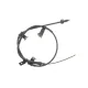 Трос ручника задній KAVO PARTS BHC-3233 для Kia Rio II JB 2005-2011, Hyundai Accent III MC 2005-2010 (1625 мм)