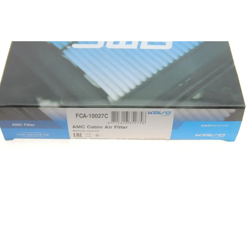 Фільтр салону KAVO PARTS FCA-10027C вугільний 30x157x244 для Tesla Model S 2012-