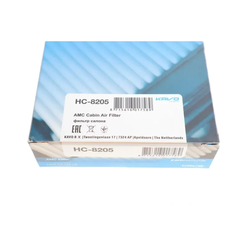 Фільтр салону KAVO PARTS HC-8205 для Hyundai Accent II, Getz 1.3-1.6i/1.5CRDi 1999-2009, 255x100x12 мм
